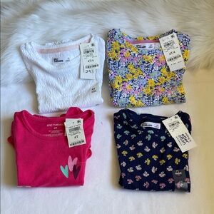 Epic Threads Little Girls Set of 4 T Shirt Different Colors and Styles. NWT.